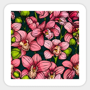 orchids Sticker